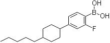 [4-(4-戊基环己基)-2-氟苯基]硼酸分子结构 (CAS 877052-48-7)