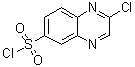 2-氯-6-喹喔啉磺酰氯分子结构 (CAS 877078-00-7)