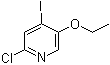 2-氯-5-乙氧基-4-碘吡啶分子结构 (CAS 877133-33-0)