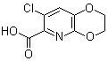 7-氯-2,3-二氢-[1,4]二恶英并[2,3-b]吡啶-6-羧酸分子结构 (CAS 877177-32-7)