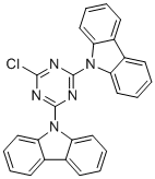 9,9'-(6-Chloro-1,3,5-triazine-2,4-diyl)bis(9H-carbazole) 9,9'-(6-氯-1,3,5-三嗪-2,4-二基)双(9H-咔唑)分子结构 (CAS 877615-05-9)