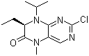 (7R)-2-氯-7-乙基-7,8-二氢-5-甲基-8-(1-甲基乙基)-6(5H)-蝶啶酮分子结构 (CAS 877676-50-1)
