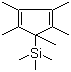 structure of CAS# 87778-95-8, (Pentamethylcyclopentadien-1-yl)trimethylsilane
