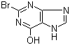 2-溴次黄嘌呤分子结构 (CAS 87781-93-9)