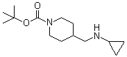 4-[(环丙基氨基)甲基]-1-哌啶甲酸叔丁酯分子结构 (CAS 877859-58-0)
