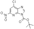 structure of CAS# 878011-44-0, 7-氯-5-硝基-3H-咪唑并[4,5-b]吡啶-3-羧酸叔丁酯
