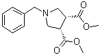 顺式-1-苄基-3,4-吡咯烷二甲酸二甲酯分子结构 (CAS 87813-06-7)