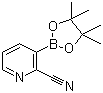 structure of CAS# 878194-93-5, 2-Cyanopyridine-3-boronic acid pinacol ester