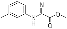 6-甲基-1H-苯并咪唑-2-甲酸甲酯分子结构 (CAS 87836-37-1)