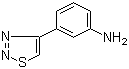 3-(1,2,3-噻二唑-4-基)苯胺分子结构 (CAS 878437-57-1)