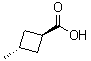 反式-3-甲基环丁烷羧酸分子结构 (CAS 87863-09-0)