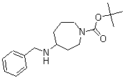 4-苄基氨基氮杂环庚烷-1-羧酸叔丁酯分子结构 (CAS 878630-66-1)