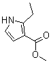 2-乙基-1H-吡咯-3-羧酸甲酯分子结构 (CAS 879214-82-1)