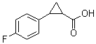 structure of CAS# 879324-64-8, 2-(4-Fluorophenyl)cyclopropanecarboxylic acid