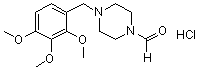 4-(2,3,4-三甲氧基苄基)-1-哌嗪甲醛盐酸盐分子结构 (CAS 879646-17-0)