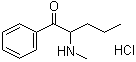 structure of CAS# 879669-95-1, 2-(甲氨基)-1-苯基-1-戊酮盐酸盐