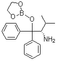 structure of CAS# 879981-94-9, (S)-1-(1,3,2-Dioxaborolan-2-yloxy)-3-methyl-1,1-diphenylbutan-2-amine