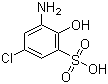 4-氯-2-氨基苯酚-6-磺酸分子结构 (CAS 88-23-3)