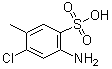 structure of CAS# 88-51-7, 2-Amino-4-chloro-5-methylbenzenesulfonic acid
