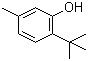 CAS 登录号：88-60-8, 6-叔丁基间甲酚, 6-叔丁基-3-甲基苯酚, 2-(1,1-二甲基乙基)-5-甲基苯酚, 2-叔丁基-5-甲基苯酚, 6-特丁基间甲苯酚, 6-叔丁基-3-甲酚