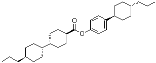 CAS 登录号：88038-92-0, (反式,反式)-4'-丙基-[1,1'-联环己烷]-4-羧酸 4-(反式-4-丙基环己基)苯基酯