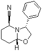 structure of CAS# 88056-92-2, (3R,5S,8aR)-3-苯基六氢-5H-[1,3]恶唑并[3,2-a]吡啶-5-甲腈