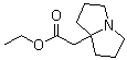 四氢-1H-吡咯里嗪-7a(5H)-乙酸乙酯分子结构 (CAS 88069-56-1)