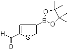 2-醛基噻吩-4-硼酸频哪醇酯分子结构 (CAS 881381-12-0)