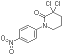 structure of CAS# 881386-01-2, 3,3-二氯-1-(4-硝基苯基)-2-哌啶酮