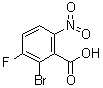 2-溴-3-氟-6-硝基苯甲酸分子结构 (CAS 881415-27-6)