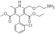 氨氯地平分子结构 (CAS 88150-42-9)
