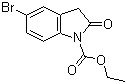 structure of CAS# 881608-39-5, 5-溴-2,3-二氢-2-氧代-1H-吲哚-1-乙酸乙酯