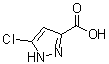 5-氯吡唑-3-羧酸分子结构 (CAS 881668-70-8)