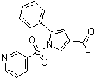 5-苯基-1-[(吡啶-3-基)磺酰基]-1H-吡咯-3-甲醛分子结构 (CAS 881676-90-0)