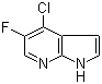 4-氯-5-氟-7-氮杂吲哚分子结构 (CAS 882033-66-1)