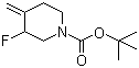 structure of CAS# 882033-92-3, 3-氟-4-亚甲基-1-哌啶甲酸叔丁酯