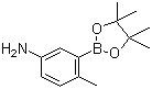 5-氨基-2-甲基苯硼酸频哪醇酯分子结构 (CAS 882670-69-1)