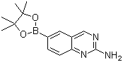 2-氨基喹唑啉-6-硼酸频哪醇酯分子结构 (CAS 882670-92-0)