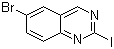 structure of CAS# 882670-93-1, 6-Bromo-2-iodoquinazoline
