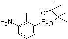 structure of CAS# 882678-96-8, 3-Amino-2-methylphenylboronic acid pinacol ester