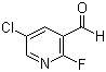 structure of CAS# 882679-90-5, 5-Chloro-2-fluoronicotinaldehyde