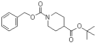 N-苄氧羰基-4-哌啶羧酸叔丁酯分子结构 (CAS 882738-24-1)