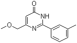 6-(甲氧基甲基)-2-(3-甲基苯基)-4(3H)-嘧啶酮分子结构 (CAS 883032-71-1)