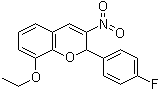 structure of CAS# 883046-50-2, 8-乙氧基-2-(4-氟苯基)-3-硝基-2H-1-苯并吡喃