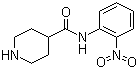 CAS # 883106-60-3, N-(2-Nitrophenyl)piperidine-4-carboxamide, Piperidine-4-carboxylic acid (2-nitrophenyl)amide