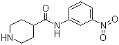 structure of CAS# 883106-61-4, N-(3-硝基苯基)哌啶-4-甲酰胺