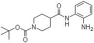 4-(2-氨基苯基氨基甲酰基)哌啶-1-羧酸叔丁酯分子结构 (CAS 883106-63-6)