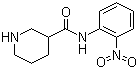 N-(2-硝基苯基)哌啶-3-甲酰胺分子结构 (CAS 883106-67-0)
