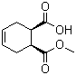 structure of CAS# 88335-93-7, (1S,2R)-4-环己烯-1,6-二甲酸单甲酯