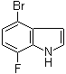 4-溴-7-氟吲哚分子结构 (CAS 883500-66-1)
